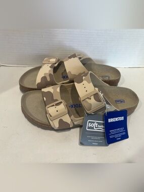 Birkenstock Arizona Soft Footbed Desert Soil Camo Size 39 (8-8.5 W) NEW